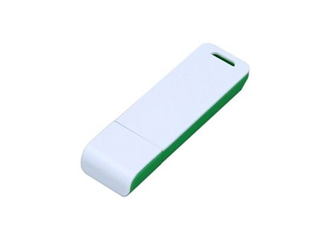 USB 2.0- флешка на 16 Гб с оригинальным двухцветным корпусом