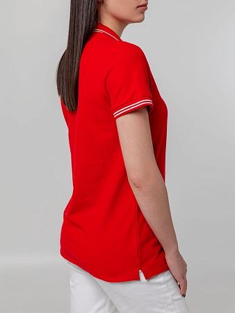 Рубашка поло женская Virma Stripes Lady, красная, размер M