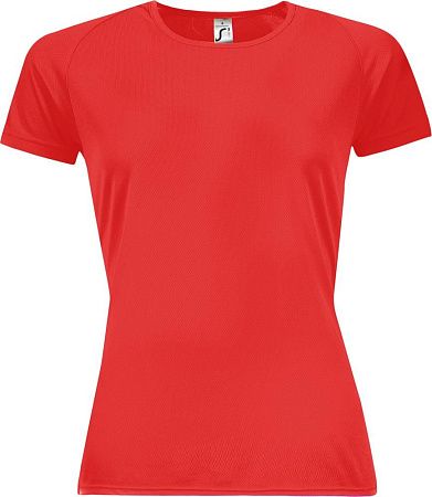Футболка женская Sporty Women 140, красная, размер S