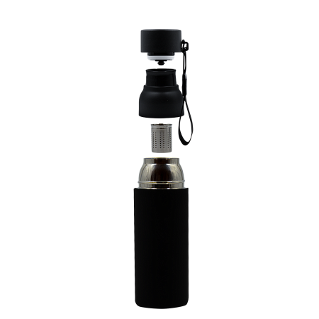 Термобутылка Button Black
