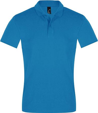 Рубашка поло мужская Perfect Men 180 бирюзовая, размер XL