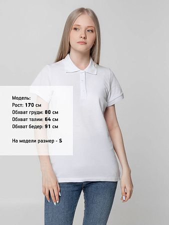 Рубашка поло женская Virma Lady, белая, размер 3XL