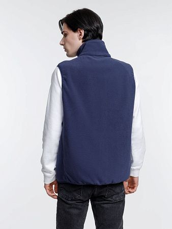 Жилет флисовый унисекс Nesse, темно-синий, размер XL/2XL