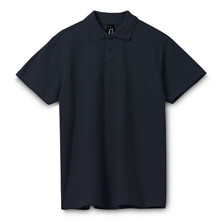 Рубашка поло мужская Spring 210 темно-синяя (navy), размер 5XL