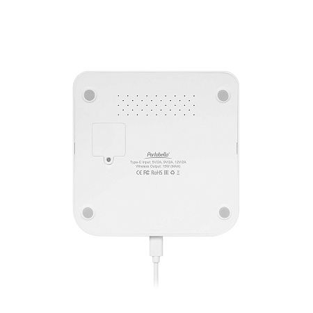 Зарядная станция с часами 15W Ригель (Rigel), белая