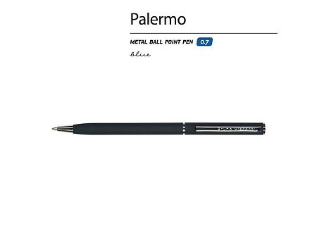 Ручка металлическая шариковая «Palermo», софт-тач