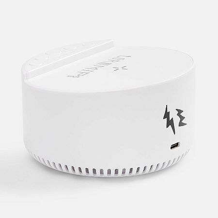 Bluetooth-колонка с беспроводной зарядкой relaxTime, белая