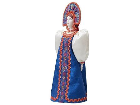 Подарочный набор: кукла фарфоровая, чай "Малина с мятой"
