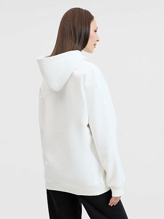 Худи унисекс оверсайз Songo, молочно-белое, размер 3XL/4XL