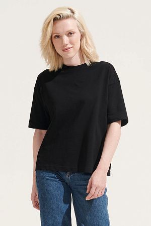 Футболка оверсайз женская Boxy Women, синяя (джинс), размер L