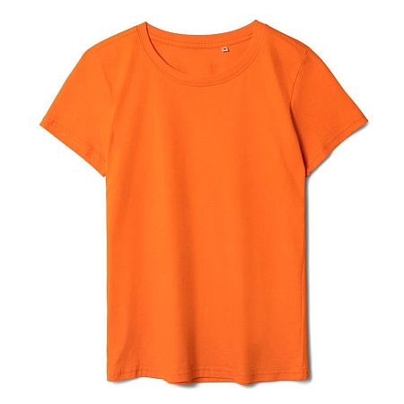 Футболка женская T-bolka Lady, оранжевая, размер XL v2