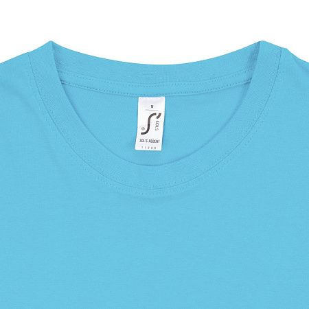 Футболка унисекс Regent 150, бирюзовая, размер 3XL