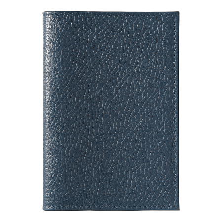Обложка для автодокументов Leather Sky Flotter Sun из натуральной кожи, темно-синяя