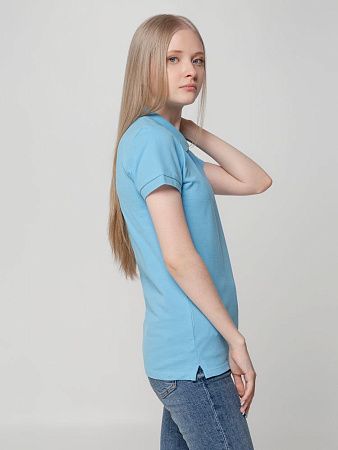 Рубашка поло женская Virma Lady, голубая, размер S