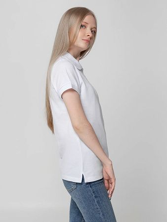 Рубашка поло женская Virma Lady, белая, размер 3XL