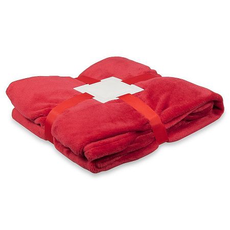 Плед флисовый SUPER SOFT COMFORT TRAVEL, красный
