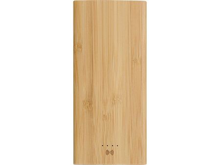 Внешний беспроводной аккумулятор из бамбука «Bamboo Air», 10000 mAh