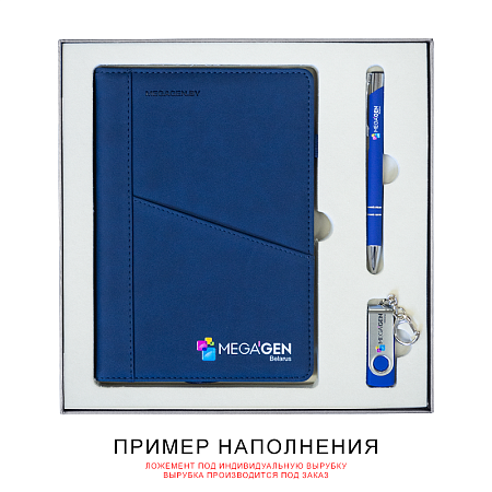 Коробка подарочная Solution Superior Alfa Fabrique, под индивидуальную вырубку, черная, 25,7x25,7x2,8 см, бежевый ложемент