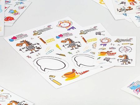 Наклейки ПВХ Sticker Pack на заказ, S