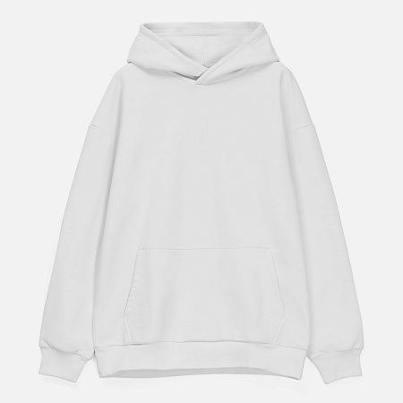 Худи унисекс оверсайз Daylero, белое, размер M/L