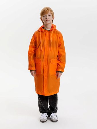 Дождевик детский RainDrop Kids, оранжевый, размер 12 лет (142-152 см)