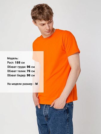 Футболка унисекс T-Bolka 160, оранжевая, размер L