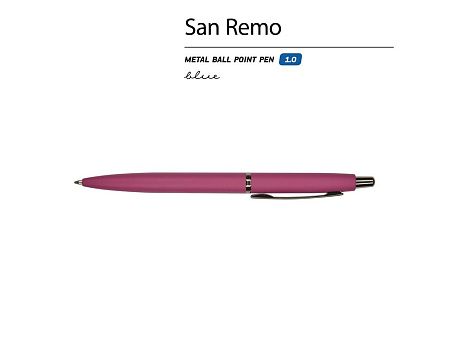 Ручка металлическая шариковая «San Remo», софт-тач