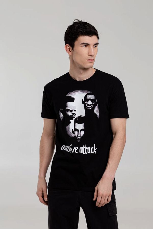Футболка «Меламед. Massive Attack», черная под нанесение