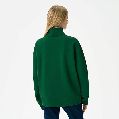 Толстовка на молнии унисекс Флоу (Flow), зеленая, размер XL/2XL