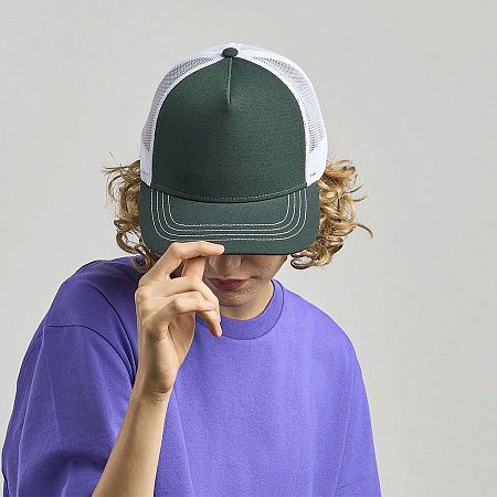 Бейсболка RAPPER CANVAS, 5 клиньев, пластиковая застёжка