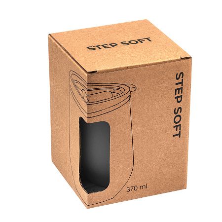 Термокружка (кофер) STEP SOFT 370мл Серая 6300.23