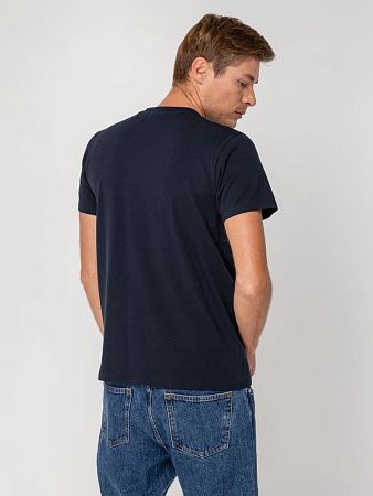 Футболка мужская T-bolka Stretch, темно-синяя, размер M