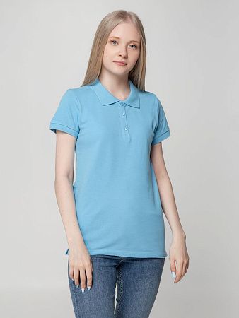 Рубашка поло женская Virma Lady, голубая, размер S
