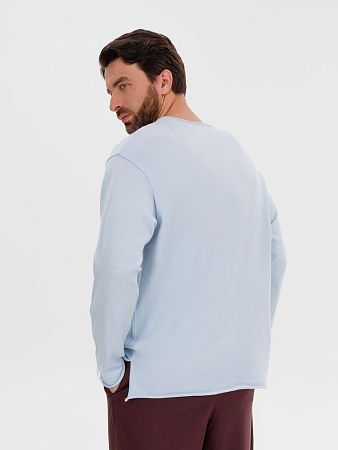 Лонгслив унисекс Siluetti Fuori, светло-голубой, размер L/XL