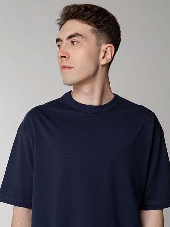 Футболка оверсайз мужская Boxy Men, синяя (джинс), размер XL